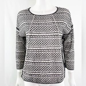 Madewell Pullover Cream White Top XS Boxy Fit